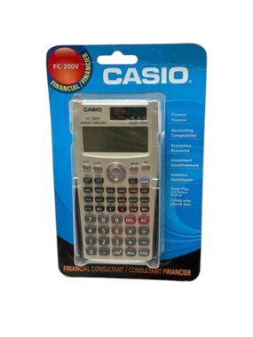 Casio Calculator FC-200V Financial Consultant New in Package